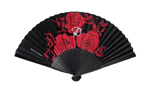 片面布扇子 綿 (7.5寸30間)