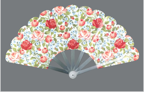 片面プラスチック扇子