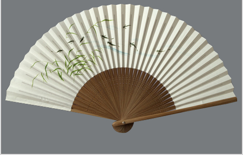 紙扇子 めだか (既製柄)