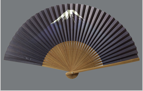 紙扇子 富士山 (既製柄)