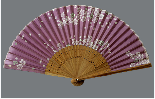 布扇子 京の都 (既製柄)