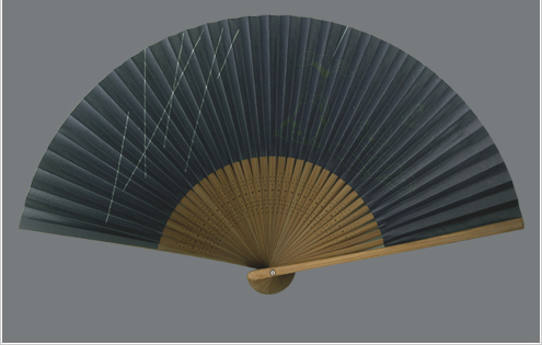 紙扇子 蛙 (既製柄)