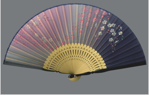 布扇子 乙女心 (既製柄)