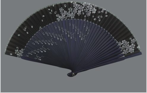 布扇子 短地 てっせん (既製柄)