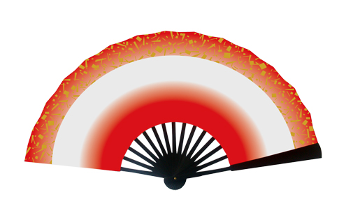 両面布扇子 ポリエステル 大型(1.1尺15間)
