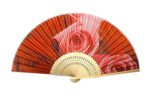 片面布扇子 ポリエステル(7寸30間)