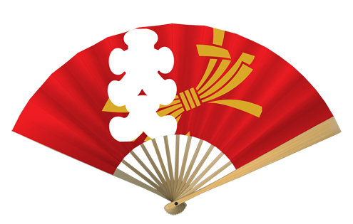 両面紙扇子 将棋扇(8.5寸13間)