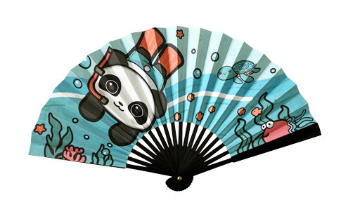 両面布扇子 ポリエステル（7寸18間）