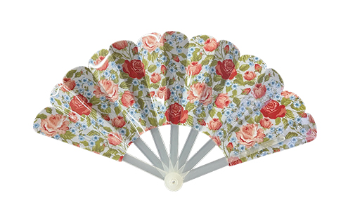 片面プラスチック扇子  Sサイズ（6寸7間）